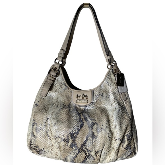 Coach Snake print python satchel bag. (Never used.) - Picture 1 of 6